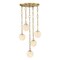 Designers Fountain Wine Flower 5-Light Brushed Gold Glam Statement Chandelier for Foyers and Entryways D329M-5CH-BG - alternate 1